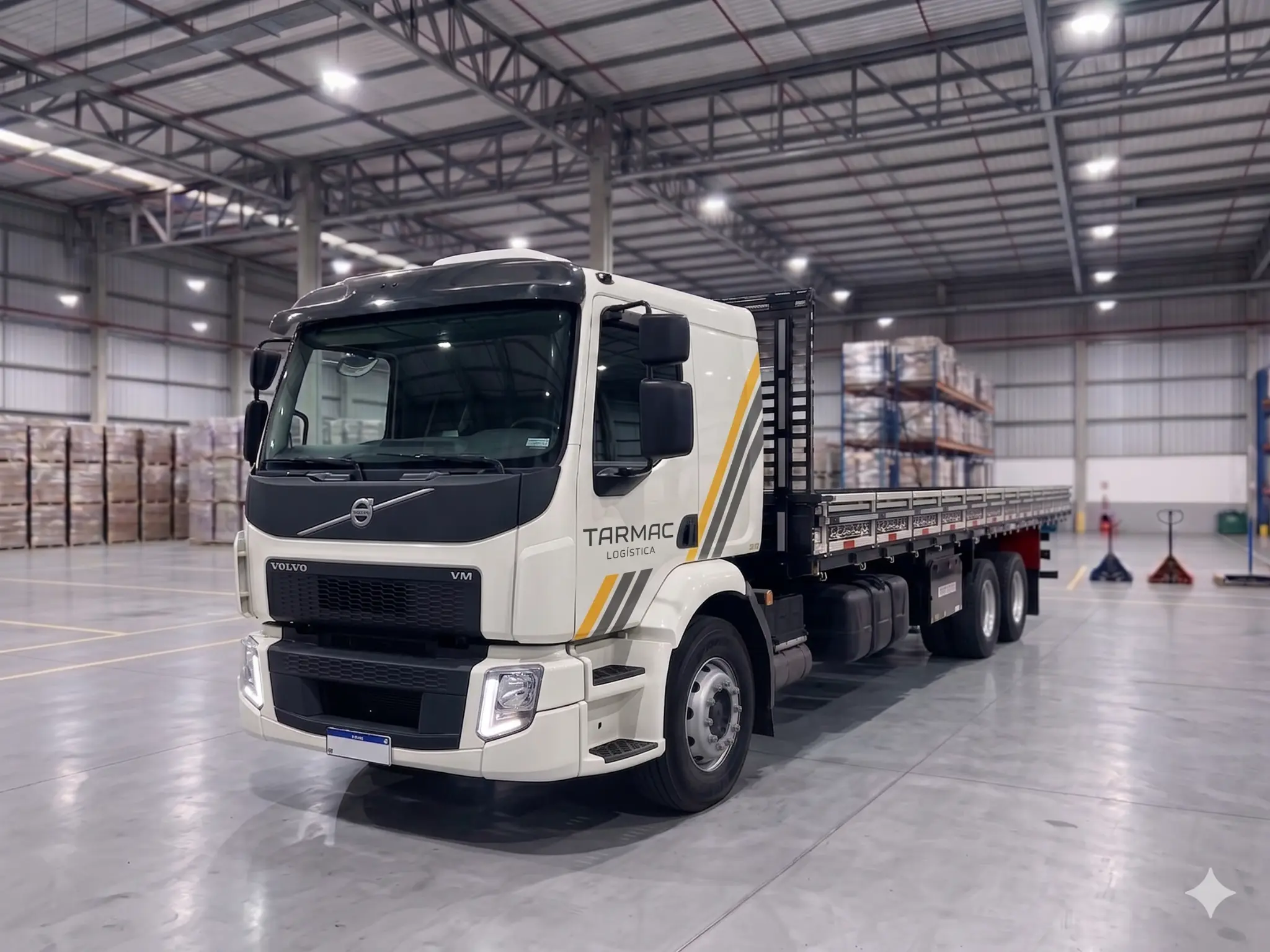 Caminhão Tarmac em operação